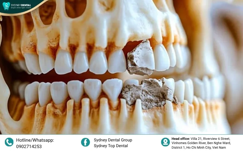 Osteoporosis weakens the entire skeletal system, making the jaw more vulnerable to bone loss.