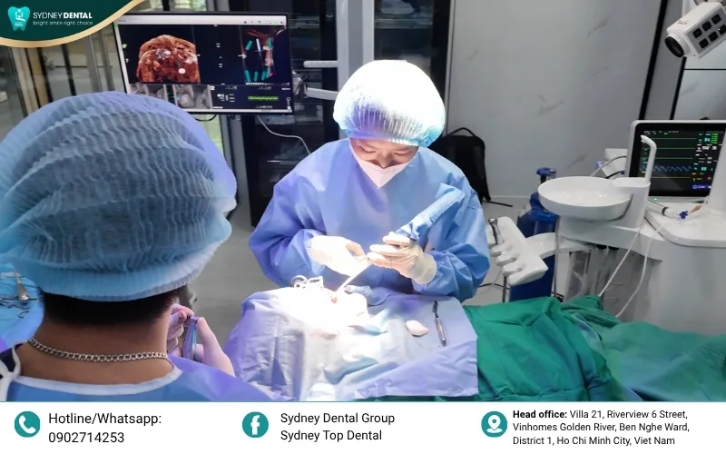 3D CT Cone Beam scanning is the gold standard for mapping precise bone density and planning safe implant placement.