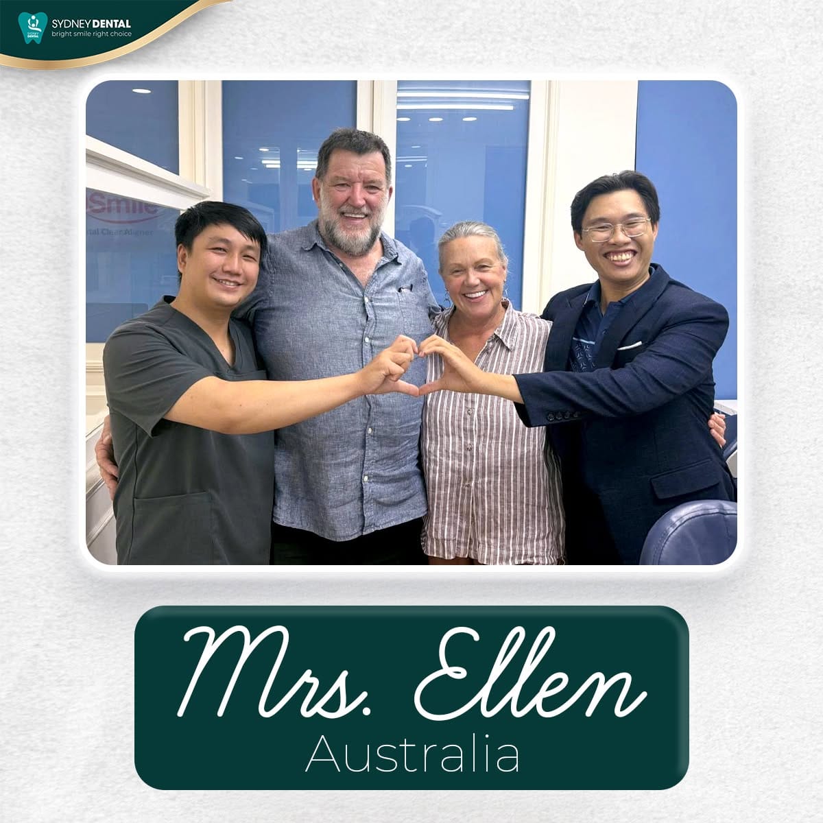 Ellen’s successful 21-crown transformation, made possible with clinical precision and heartfelt support.